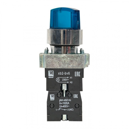 Переключатель BD33 3P c синей подсветкой 230В NO EKF PROxima