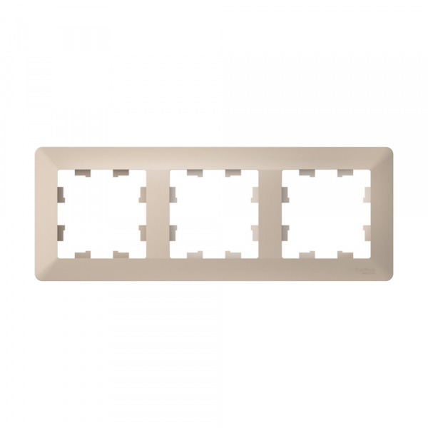 Systeme Electric AtlasDesign Air Песочный/дымчатый белый Рамка 3-ая