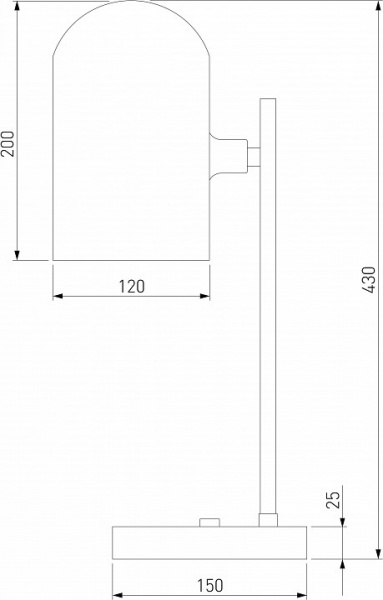 Настольный светильник со стеклянным плафоном 01164/1 латунь Eurosvet Bambola