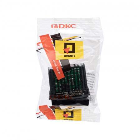 DKC Avanti Черный квадрат Диммер кнопочный для LED ламп 1 модуль