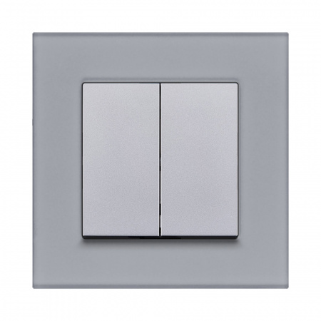 Рамка 1-постовая, стекло серый Kollinger Reflex MG RM1GY