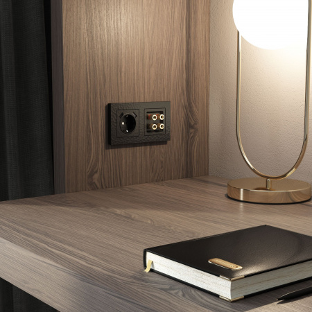 Акустическая розетка (Hammar черный) W1285008