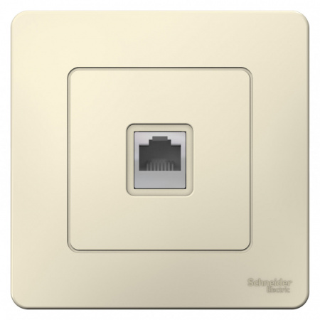 SE Blanca внутр Молочная Розетка ТЛФ RJ11