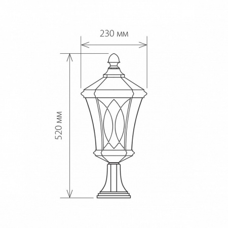 Virgo S капучино ландшафтный светильник IP44 GLXT-1450S Elektrostandard Virgo a031922