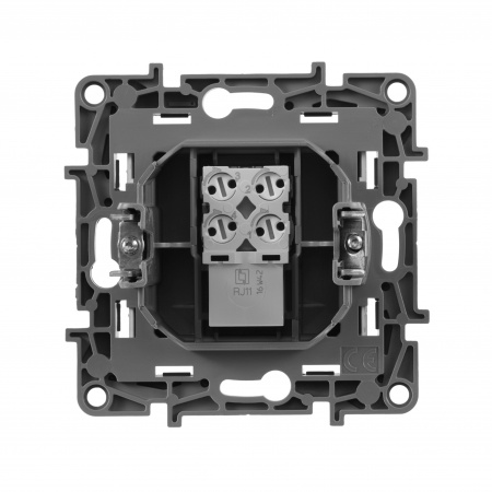 Legrand Etika Алюминий Розетка телефонная (RJ11)