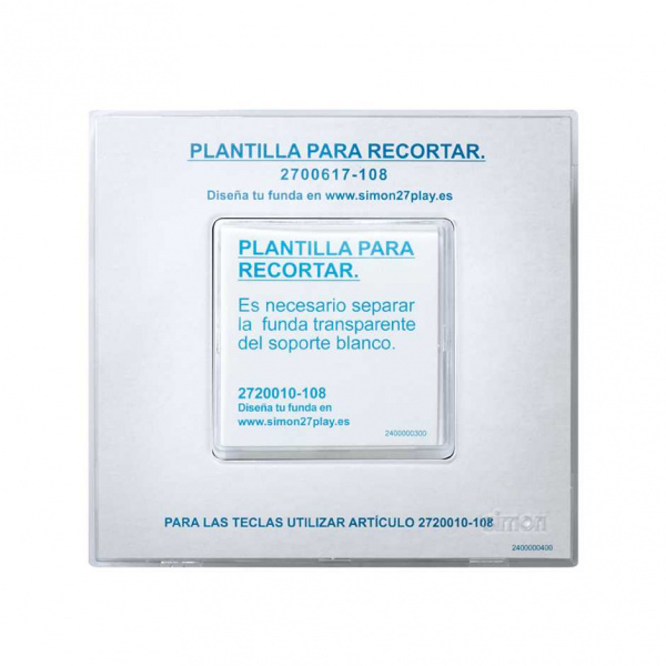Simon 27 Play Прозрачная Клавиша сменная для 27101-, 27133-, 27201-, 27211-, 27251-, 27659-62(65)