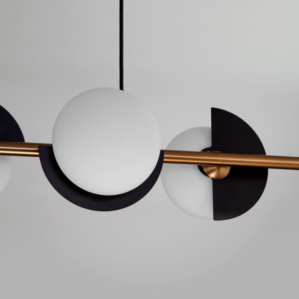 Подвесной светильник 70149/4 черный/латунь Eurosvet Moity