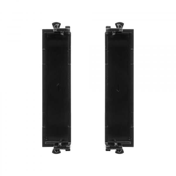 DKC Avanti Черный Комплект заглушек квадрат 05 модуля 2 штуки