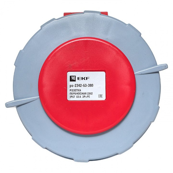 EKF PROxima Розетка переносная 2342 3Р+РЕ 63А 380В IP67