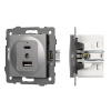 Arlight Механизм USB розетки SCT-MUAC-PL-GR-V (5V, 3A, QC4) (-)