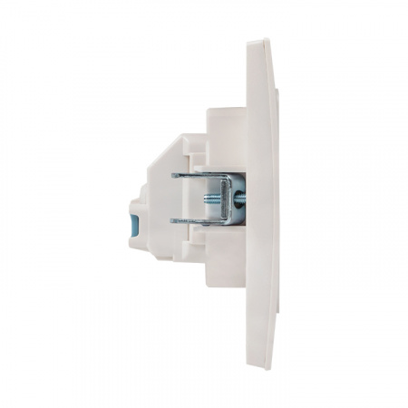 EKF PROxima Стокгольм Белый Розетка б/з, со шторками, 10 А