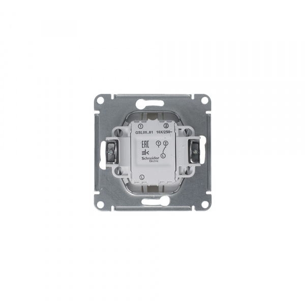 SE Glossa Платина Переключатель 1-клавишный, сх.6,10AX