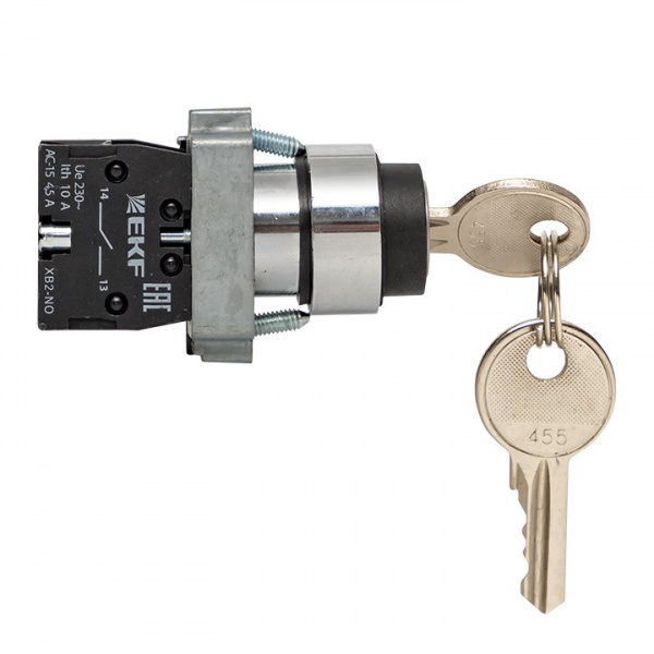 EKF PROxima Переключатель BG61 2P с замком возвратный NO