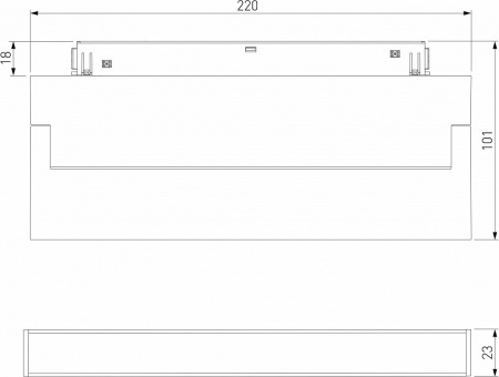 Slim Magnetic Умный трековый светильник 12W 2700-6500K Dim Kos (чёрный) 85082/01 Elektrostandard Slim Magnetic a063543