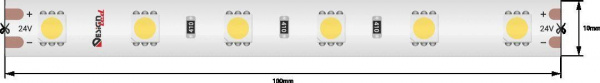Светодиодная влагозащищенная лента DesignLed 14,4W/m 60LED/m 5050SMD холодный белый 5M 002377