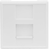 Donel Розетка DEC RJ45 UTP кат.5e, 2мод., бел. (45х45мм), серия (тип) DEC, DECF12EW5