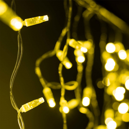 Arlight Светодиодная гирлянда ARD-EDGE-CLASSIC-2400x600-CLEAR-88LED-STD Gold (230V, 6W) (Ardecoled, IP65)