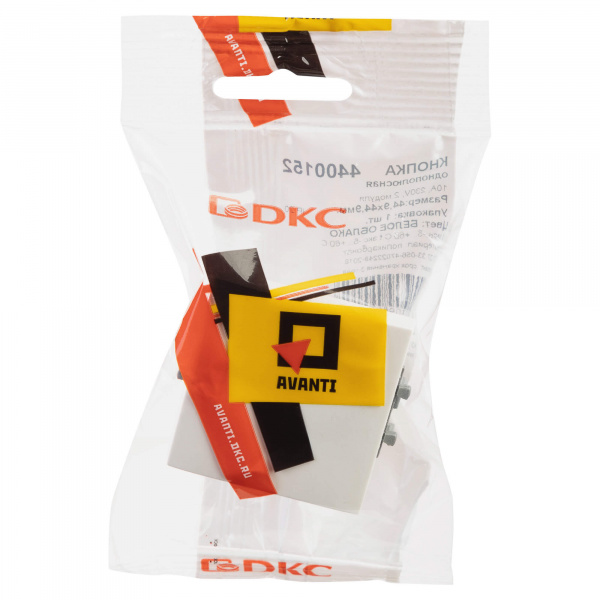 DKC Avanti Белое облако Кнопка 16А 2 модуля