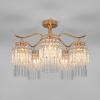 Потолочная люстра с хрусталём 10119/5 золото Eurosvet Sevilia