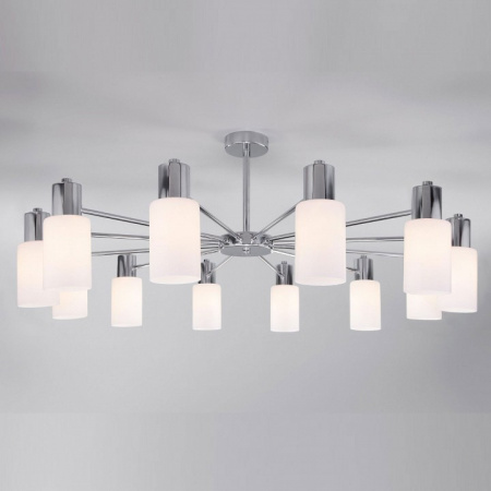 Потолочная люстра со стеклянными плафонами 70160/12 хром Eurosvet Vegga
