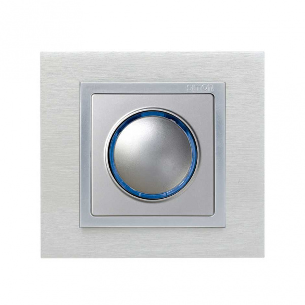 Simon 82 Алюминий Накладка светорегулятора сенсорного на 75305-, 75306-, 75315-, 75322-39 (69), S82,82N