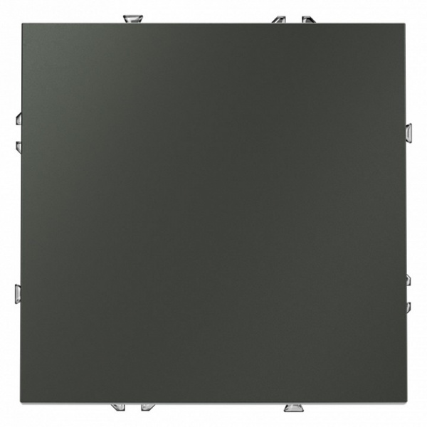 Выключатель с самовозвратом встраиваемый VOLTUM S70 одноклавишный 10А, (титан)