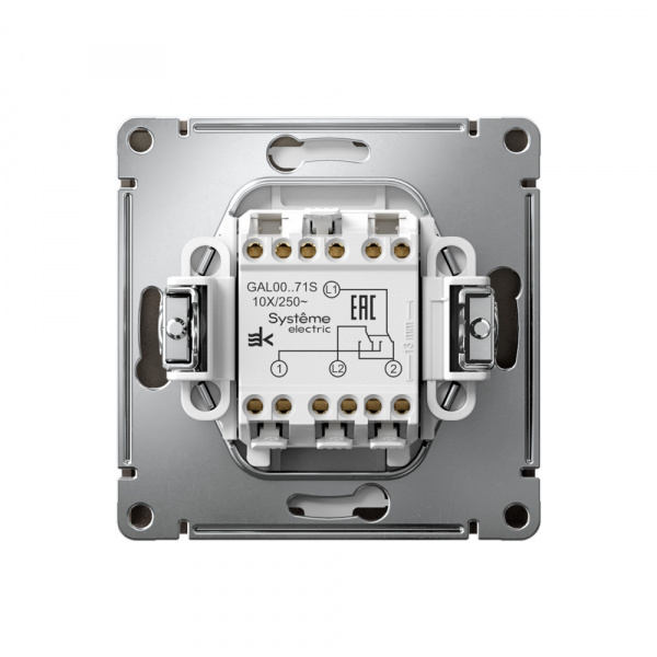 Systeme Electric ArtGallery Мокко Переключатель перекрестный 10АХ, механизм, быстрозажим. клем.