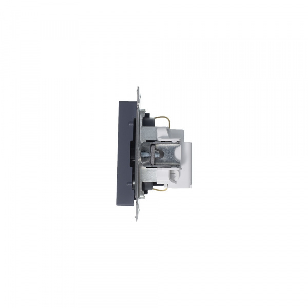 SE AtlasDesign Грифель Розетка с/з со шторками, 16А, механизм