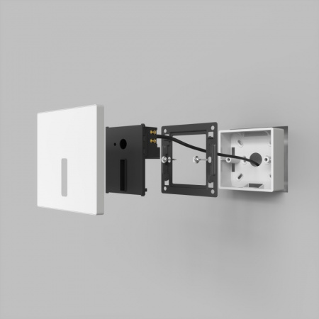 DK1030-WH Светильник встраиваемый в стену, IP 20, LED 3000K, 3 Вт, белый, алюминий