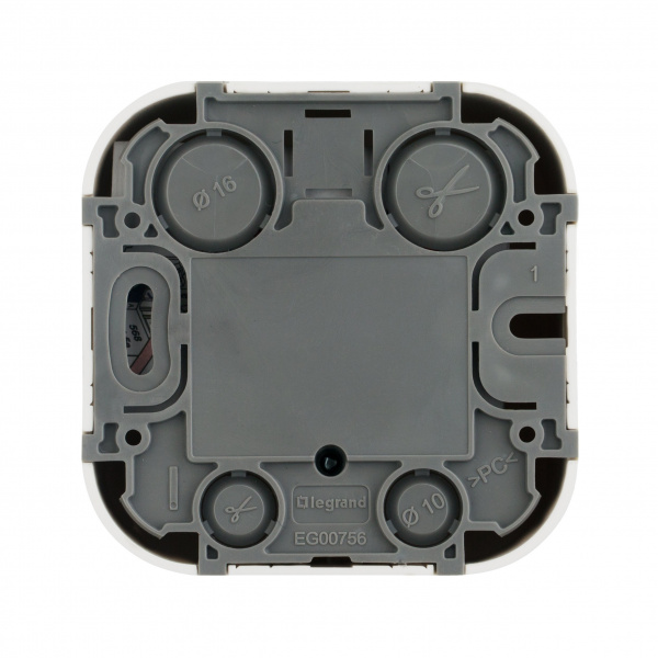 Legrand Quteo Белый Адаптер для 1 или 2 роз. RJ45 Keystone