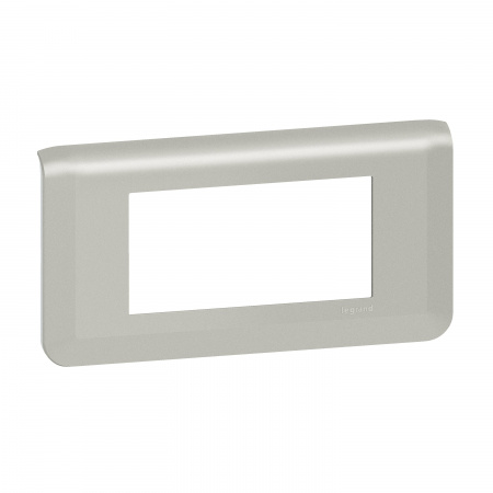 Legrand Mosaiс Рамка - Программа Mosaic - 4 модуля - алюминий