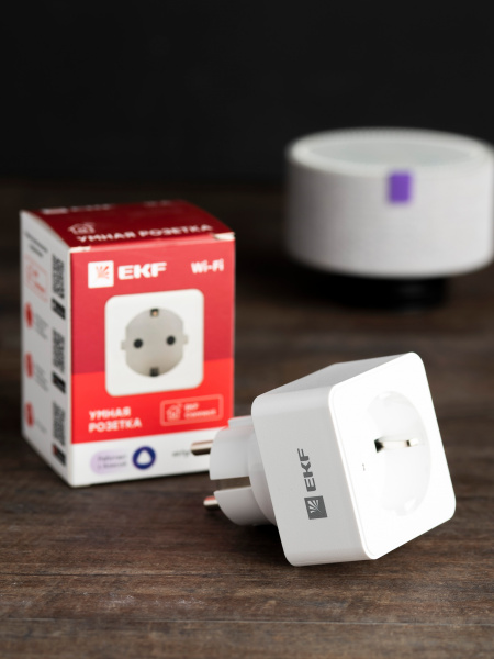 EKF PROxima Умная розетка Сonnect Wi-Fi белая EKF PROxima Умная розетка Сonnect Wi-Fi белая