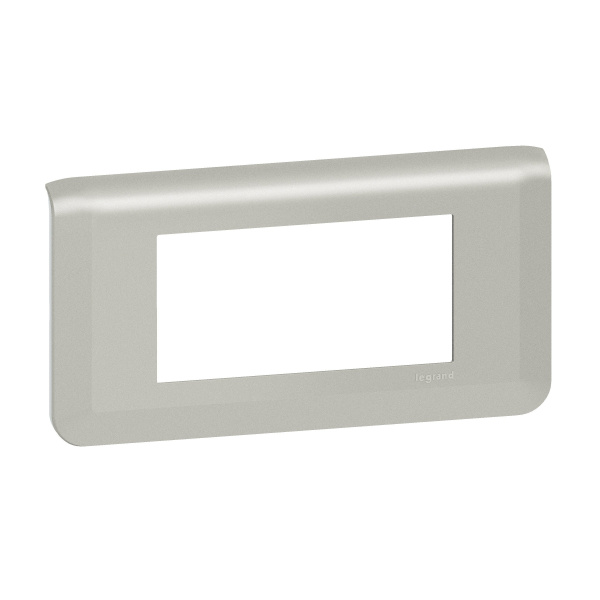 Legrand Mosaiс Рамка - Программа Mosaic - 4 модуля - алюминий