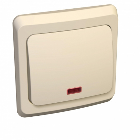 SE Этюд Крем Переключатель 1-клавишный с подсветкой
