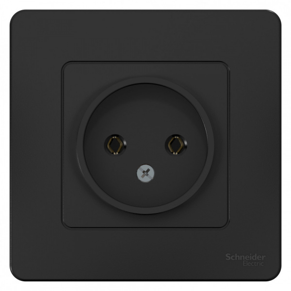 SE Blanca внутр Антрацит Розетка б/з без шторок 16А, 250В