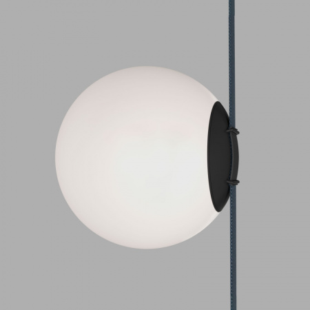 DK5552-BK Cветильник для трека-ремня Belty, серия Orb, со светодиодом, D180*H181мм, 48V DC, 10W, RA90, 120°, 4000K, IP20, белый, акрил