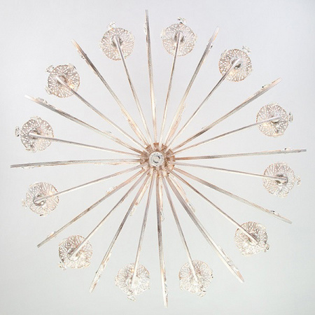 Люстра с хрусталем 3305/12 белый с золотом Eurosvet Alda