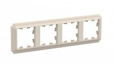 Systeme Electric AtlasDesign Antique Бежевый Рамка 4-ая, универсальная