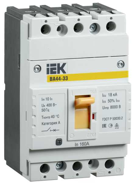 IEK Авт. выкл. ВА44 33 3Р 63А 15кА