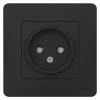 SE Blanca внутр Антрацит Розетка б/з со шторками, 16А, 250В