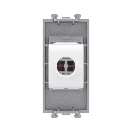 DKC Avanti Компьютерная розетка RJ-45 без шторки модульная, кат.5е, Закаленная сталь, 1 модуль