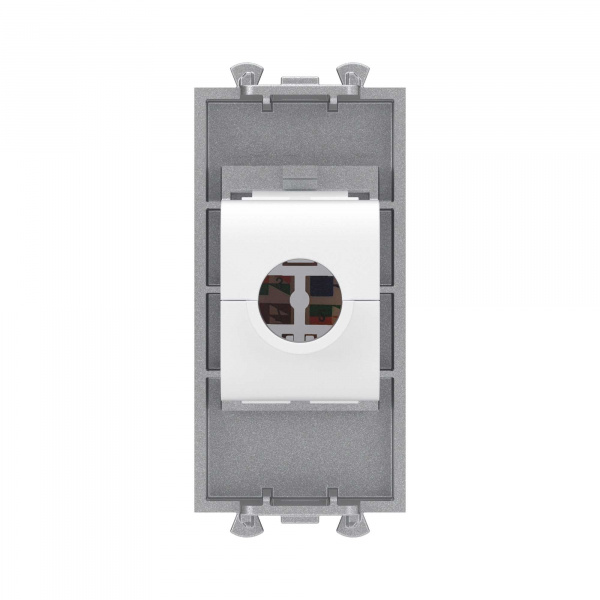 DKC Avanti Компьютерная розетка RJ-45 без шторки модульная, кат.5е, Закаленная сталь, 1 модуль