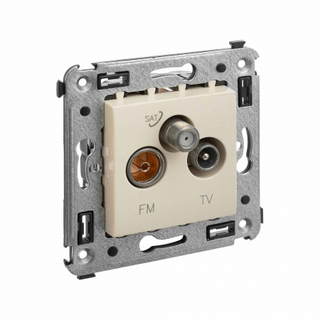 DKC Avanti Ванильная дымка Розетка TV-FM-SAT