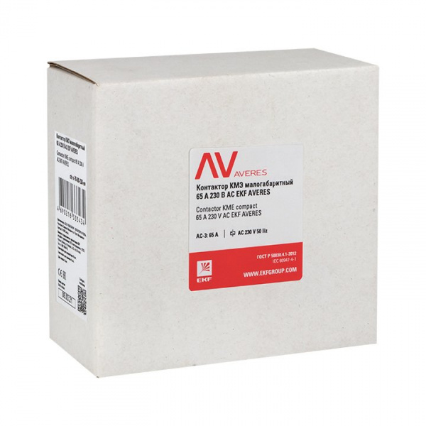EKF Averes Контактор КМЭ 65А 230В АС