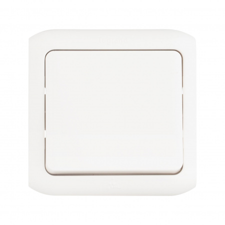 Legrand Quteo Белый Кнопка 1-клавишная IP44 6А