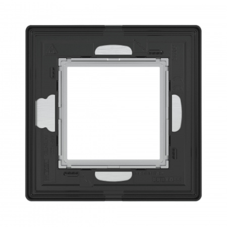 DKC Avanti Серый Алюминий Рамка 2 модуля