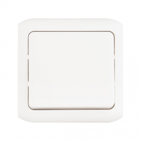 Legrand Quteo Белый Кнопка 1-клавишная IP44 6А