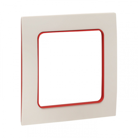 EKF PROxima Стокгольм Белый Линия красная Рамка 1-ая