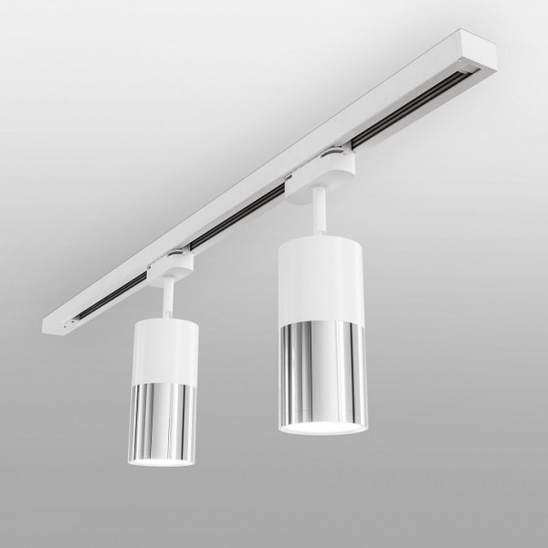 Трековый светодиодный светильник для однофазного шинопровода Avantag Белый матовый/хром 6W 4200K LTB27 Elektrostandard Avantag a047018