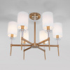 Потолочная люстра с абажурами 60132/6 латунь Eurosvet Brielle